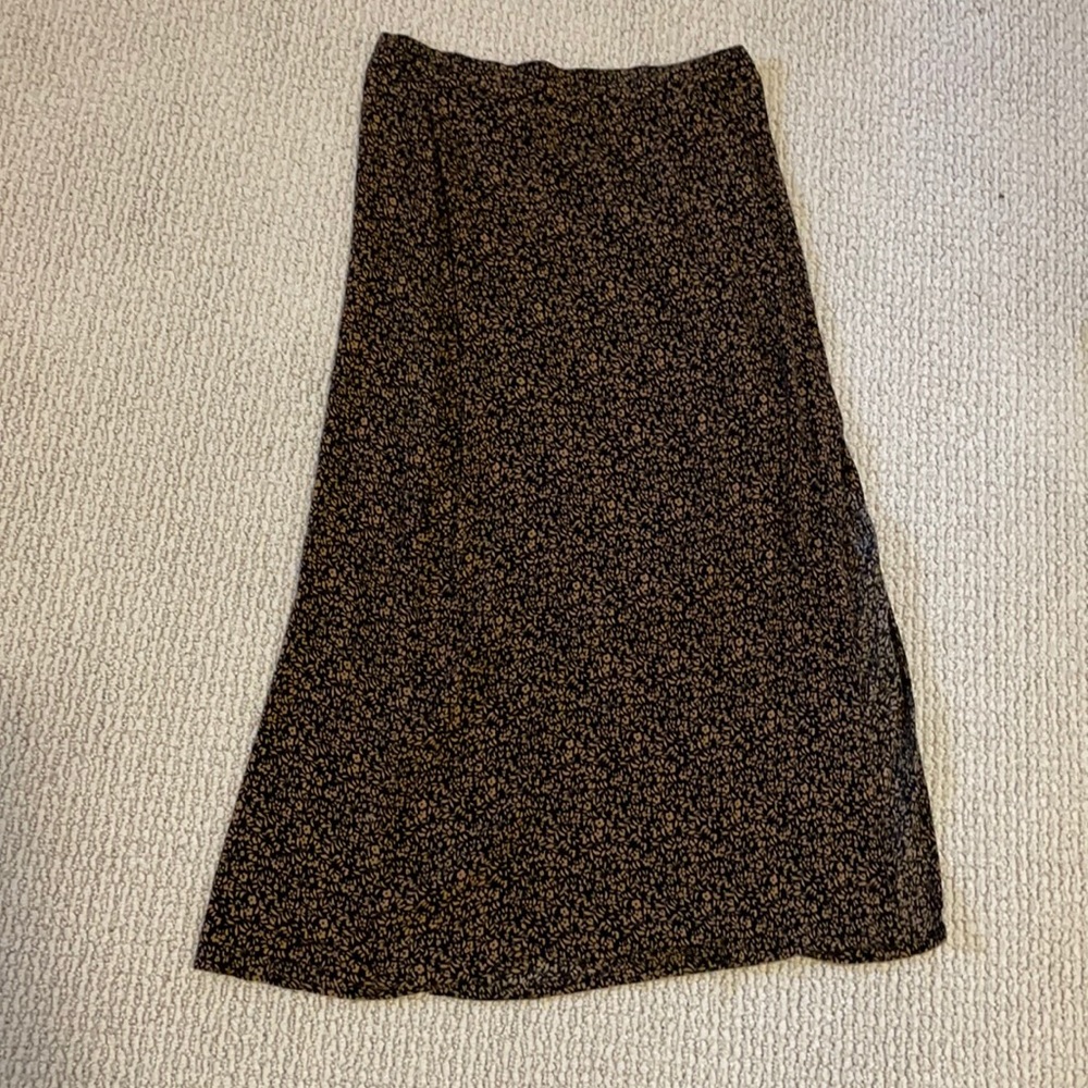 Floral Printed Midi Skirt